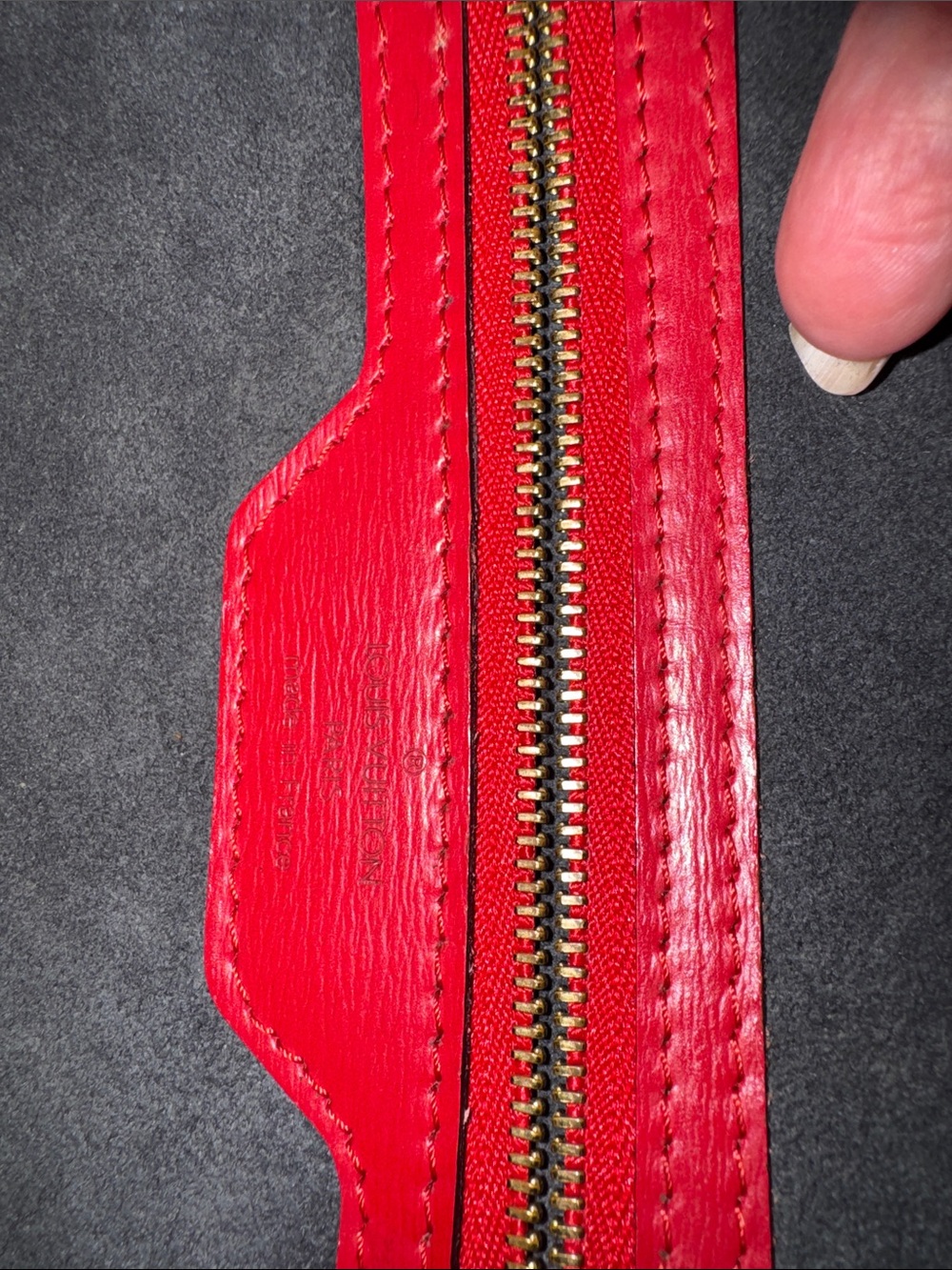 Louis Vuitton Red Epi Saint Jacques GM Bag - Picture 15 of 16